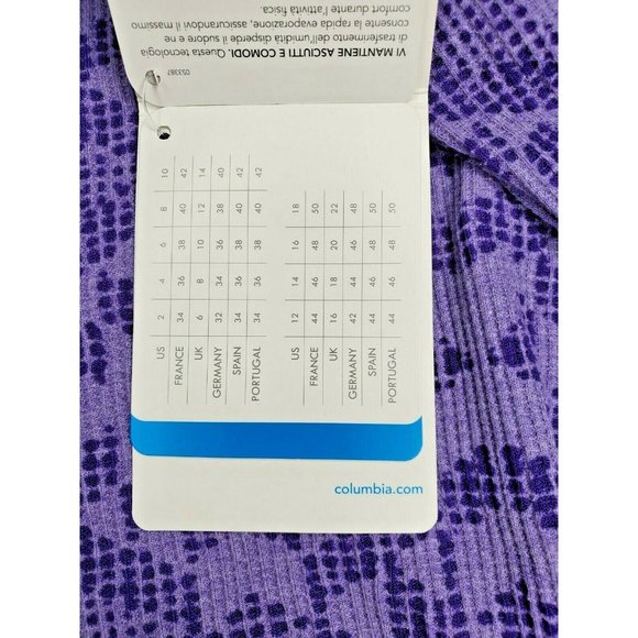 Columbia Omni Wick Advanced Evaporation Women Long Sleeve Purple Small Shirt - Picture 7 of 12